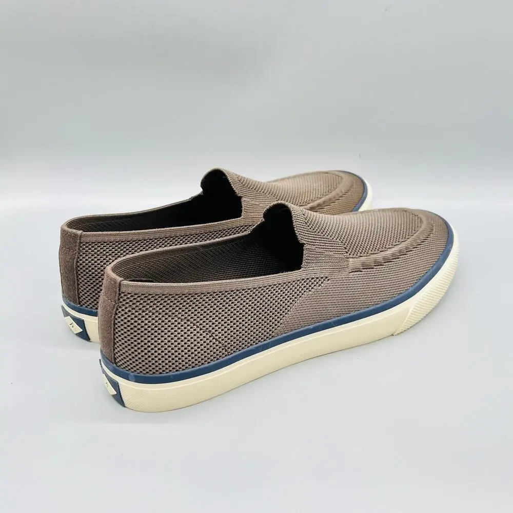 Sperry Shoes Mens 10 Brown Knit Mesh Fly Bridge Slip On Casual Sneakers Comfort